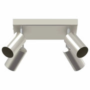 Faretto da soffitto cilindrico moderno orientabile 26 x 26 x 16,5 cm in metallo nichelato 02_0058310