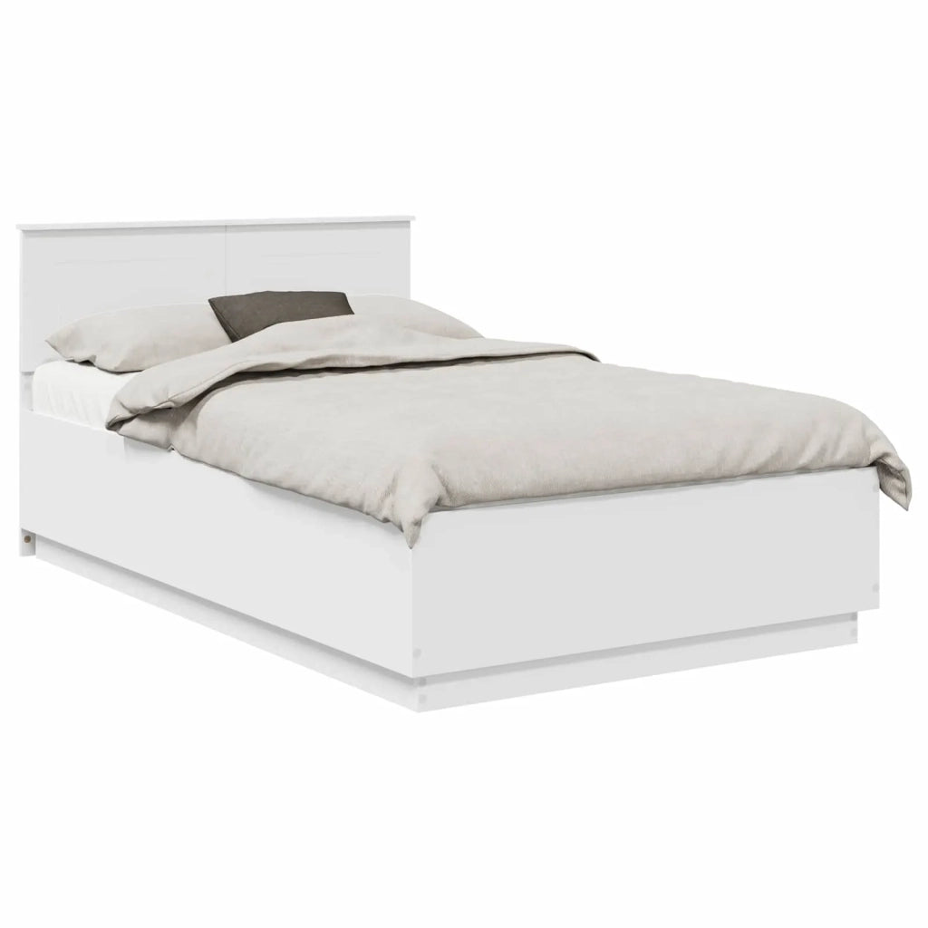 Struttura del letto Bianco 135 x 190 cm Legno multistrato 3408082
