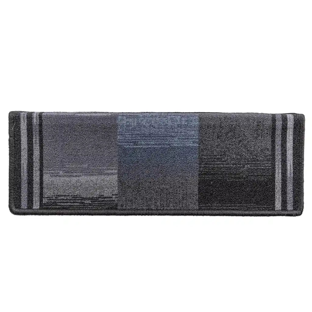 Tappetini per Scale Autoadesivi 10 pz | Gradini per Scale 65x21x4 cm Nero e Grigio