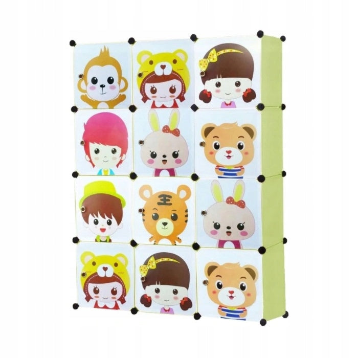 Armadio Salvaspazio Cameretta 36x110x146 cm Ideale per Vestiti e Giocattoli