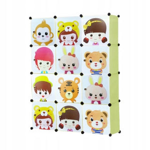 Armadio Salvaspazio Cameretta 36x110x146 cm Ideale per Vestiti e Giocattoli