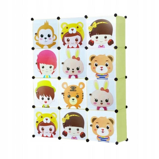 Armadio Salvaspazio Cameretta 36x110x146 cm Ideale per Vestiti e Giocattoli