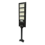 Lampada solare LED illuminazione stradale 200W 6500K con pannello solare 12W, batteria 12000mAh, telecomando, montaggio su palo IP65