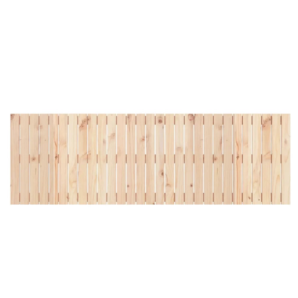 Testiera da Parete 185x3x60 cm in Legno Massello di Pino