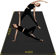 Matto di allenamento grande 243 cm x 152 cm x 7 mm - mattrice antiscivolo extra spessa per palestra - allenamento a casa - alta densità - cardio - HIIT - pista di salto matto di salto