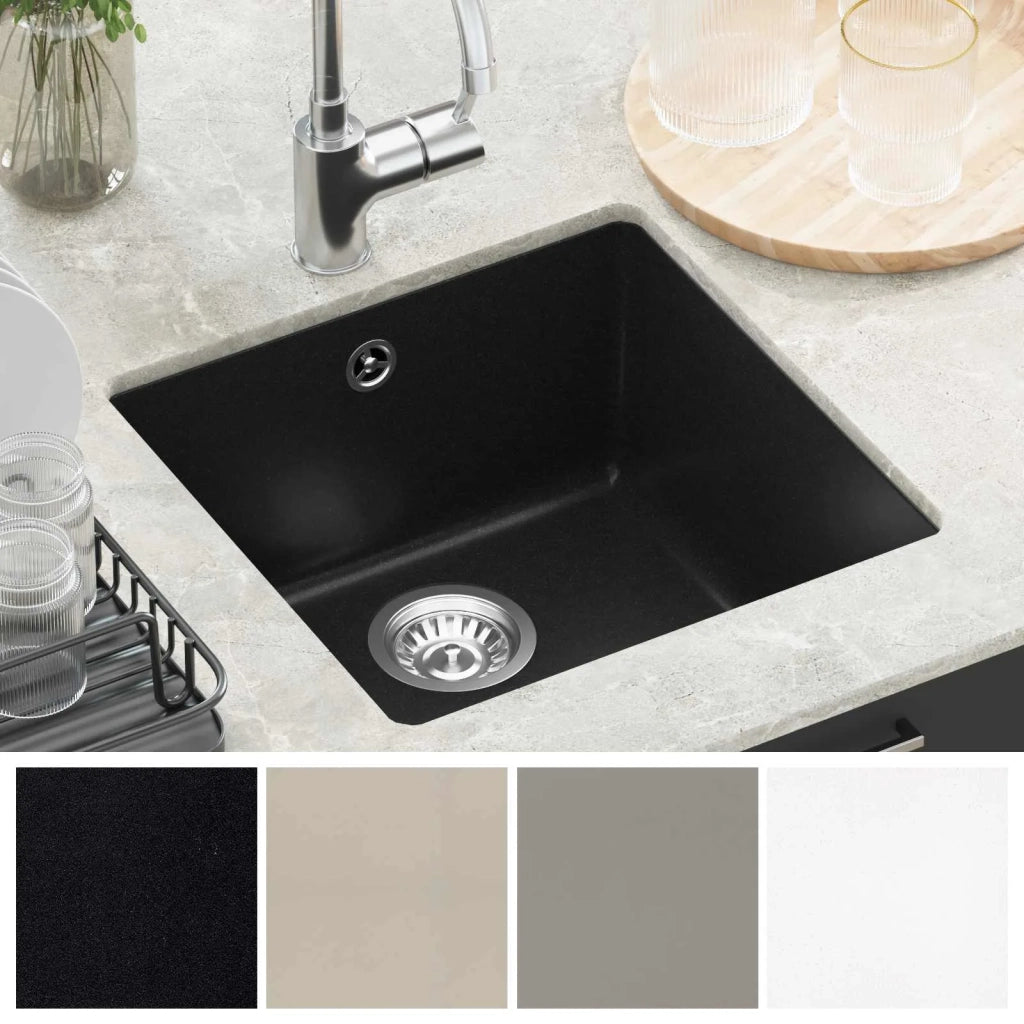 Lavello Nero 430 x 460 mm 80% Quarzo e 20% Resina CFW5734068