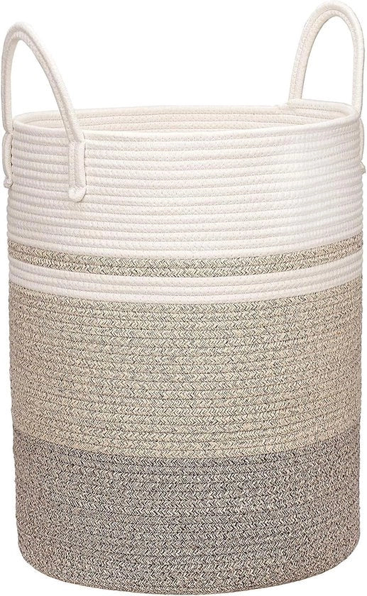 Cestino grande intrecciato con maniglie 40L - Cestino di vimini