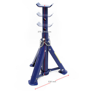 Cavalletti da officina di altezza regolabile Set da 2 pz Capacità di carico 2000 kg/pezzo Montaggio