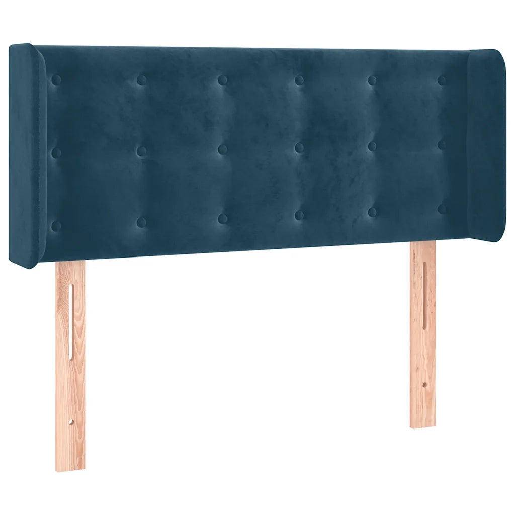 Testiera ad Orecchio Blu Scuro 93x16x78/88 cm in Vellutocod mxl 121628
