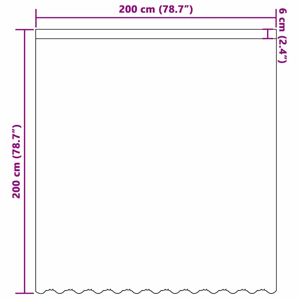 vidaXL Tende con tende Floreale Bianco 200 x 200 cm Poliestere