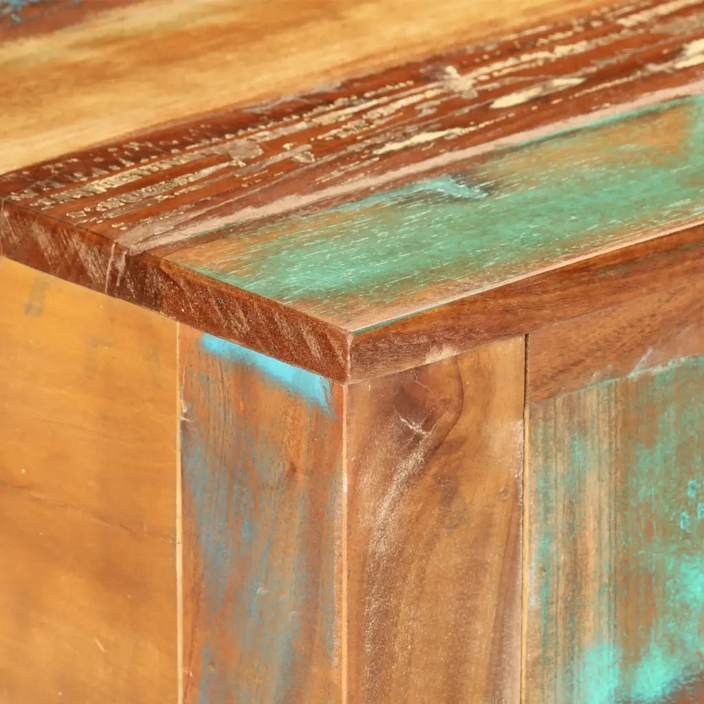 vidaXL Tavolo Consolle 110x30x75 cm in Legno Massello di Recupero