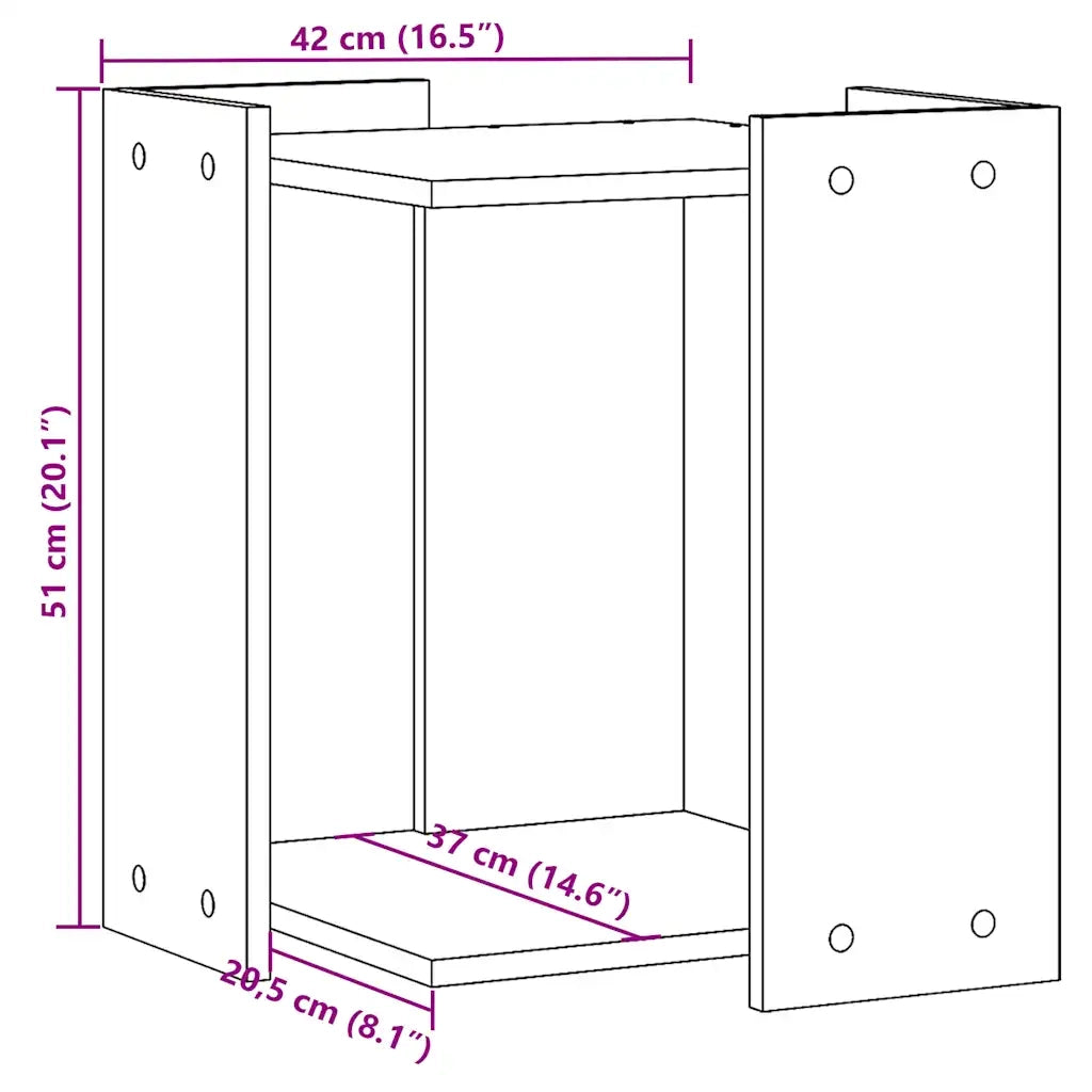 Recinto Lettiera Gatti Grigio Cemento 60x40x40 cm in Truciolato 857745