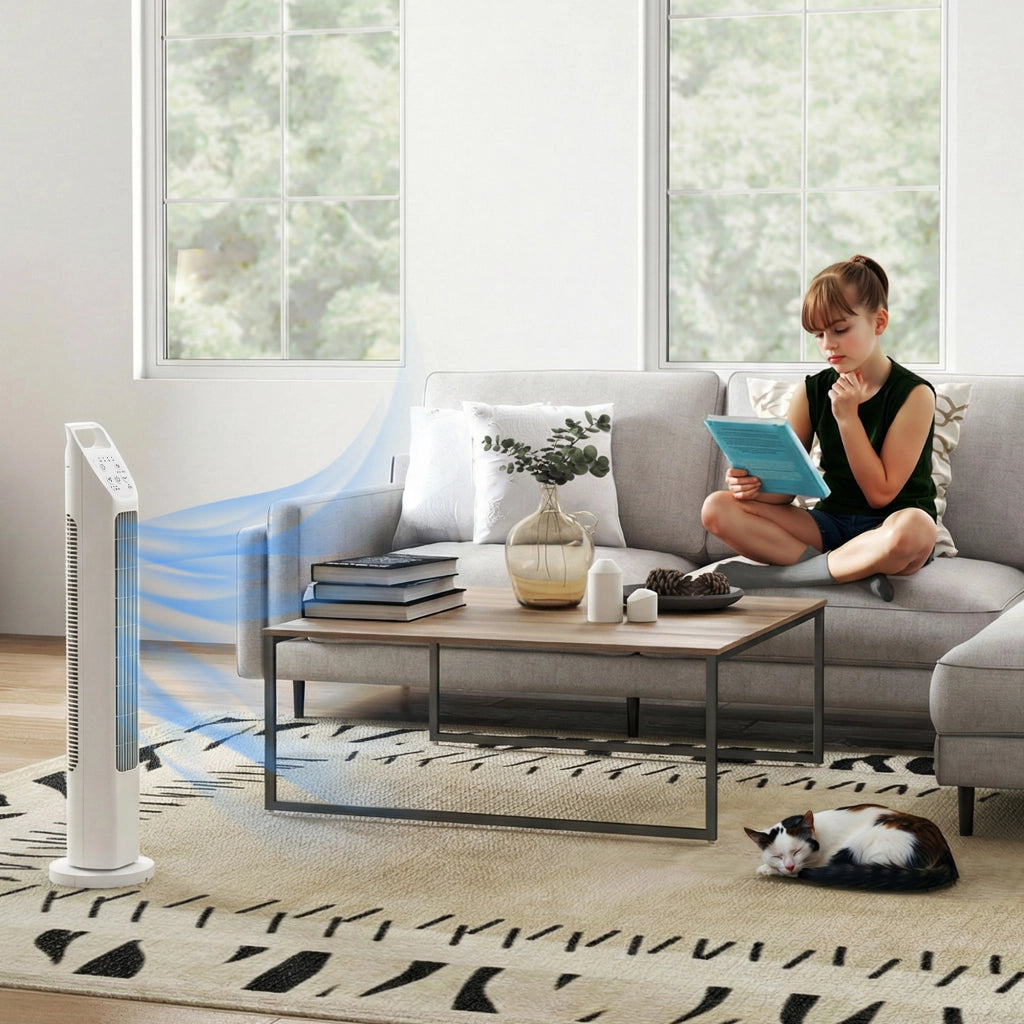Ventilatore da Soffitto con Telecomando ¨C zephmum ¨C Bianco