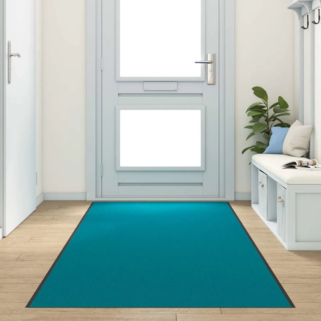 Tappetino Altro Ciano e Nero 120 x 400 cm Poliammide e PVC 4100752