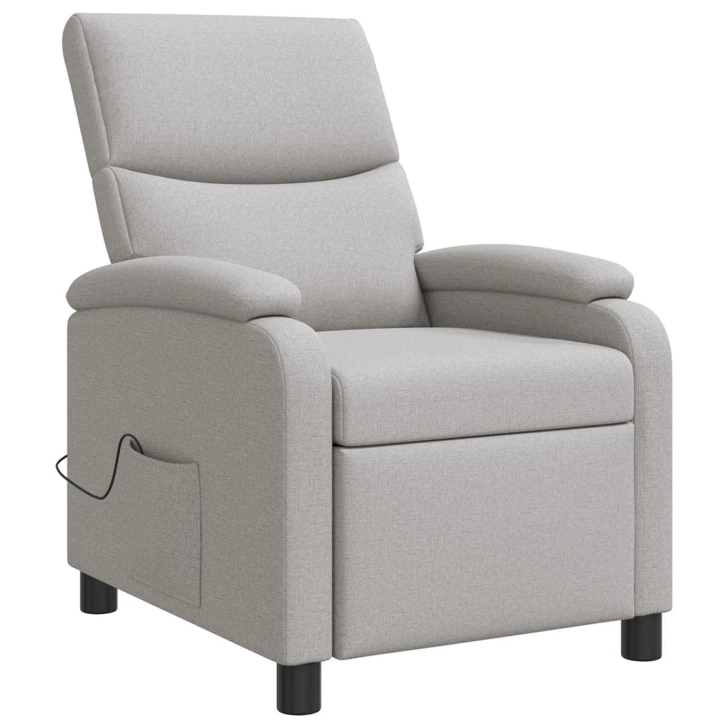 Divano Sedia-Poltrona Massaggiante Grigio Nuvola Tessuto 860375