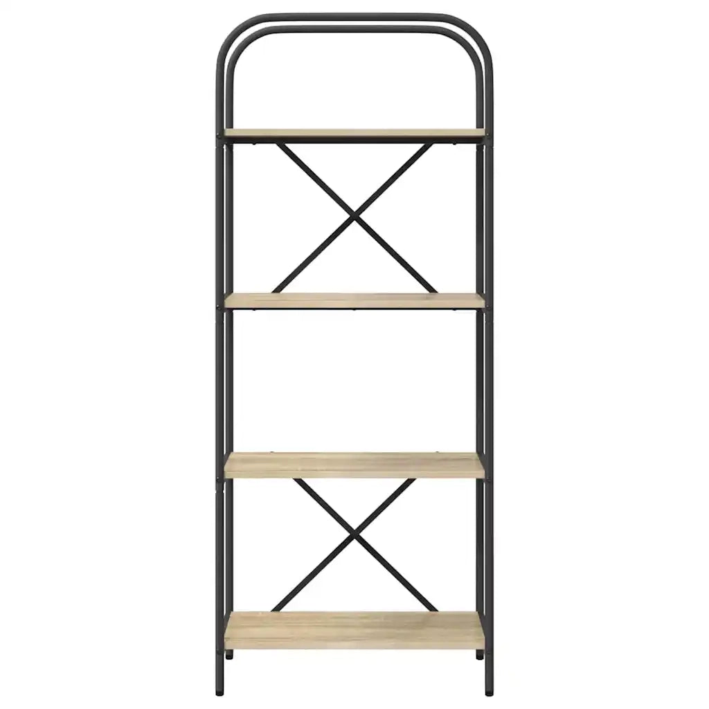Libreria-Scaffale per Libri-Mobile di Stoccaggio Rovere Sonoma 60 x 30 x 146 cm Legno multistrato 831182