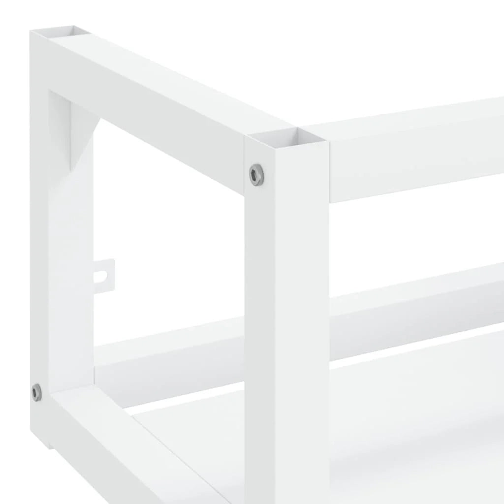 Struttura lavabo bagno sospeso 40x38x31 cm ferro bianco 02_0006756