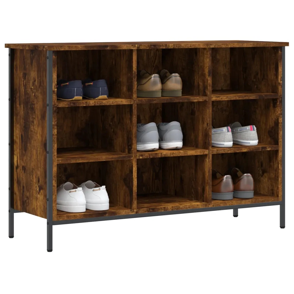 Scarpiera | Mobile per scarpe Rovere Fumo 100x35x70 cm in Legno Multistrato
