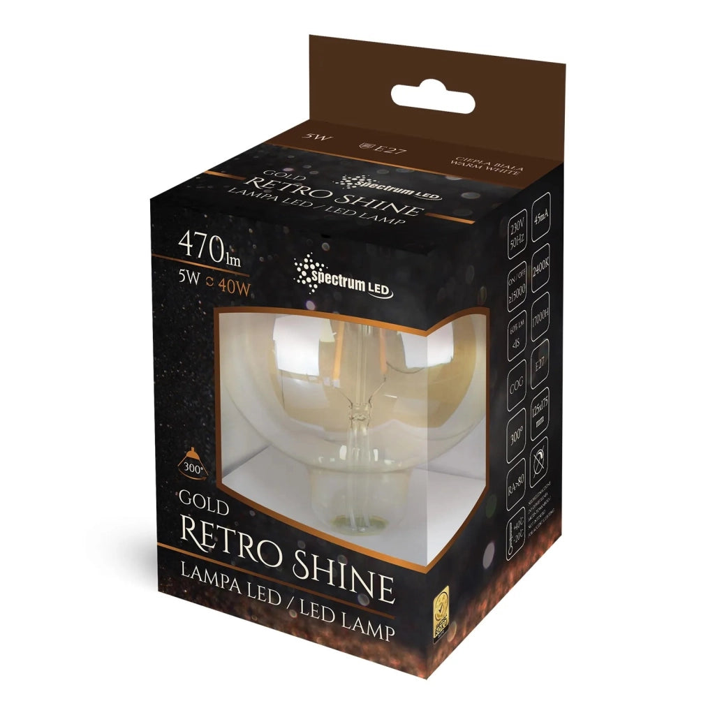 Bulbo Lampadina Decorativa Led Calda E-27 230v 5w Edison 14461