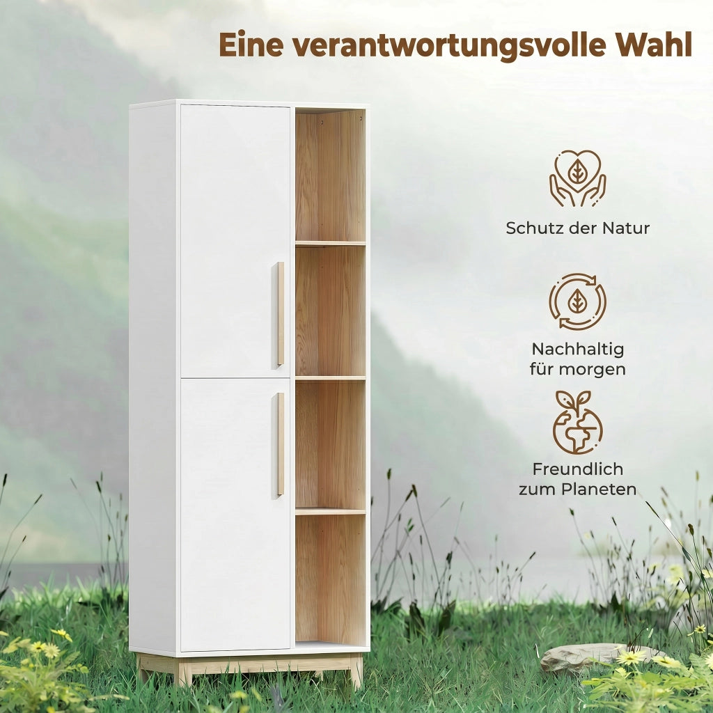 Libreria con Ante ¨C Zephmum ¨C MDF Bianco 176x80x30