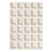 Tappeto da interno con motivi geometrici crema 120cm