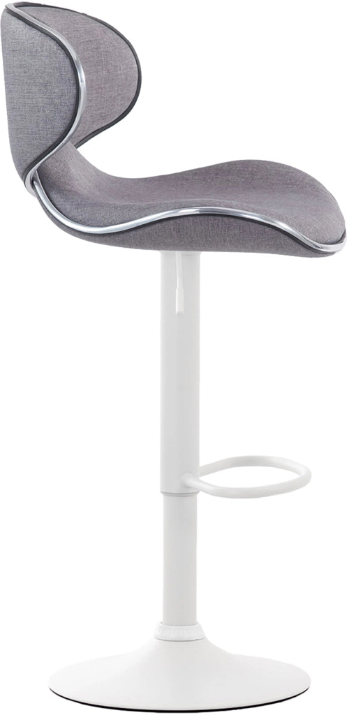Sgabello Las Vegas V2 tessuto grigio chiaro,bianco