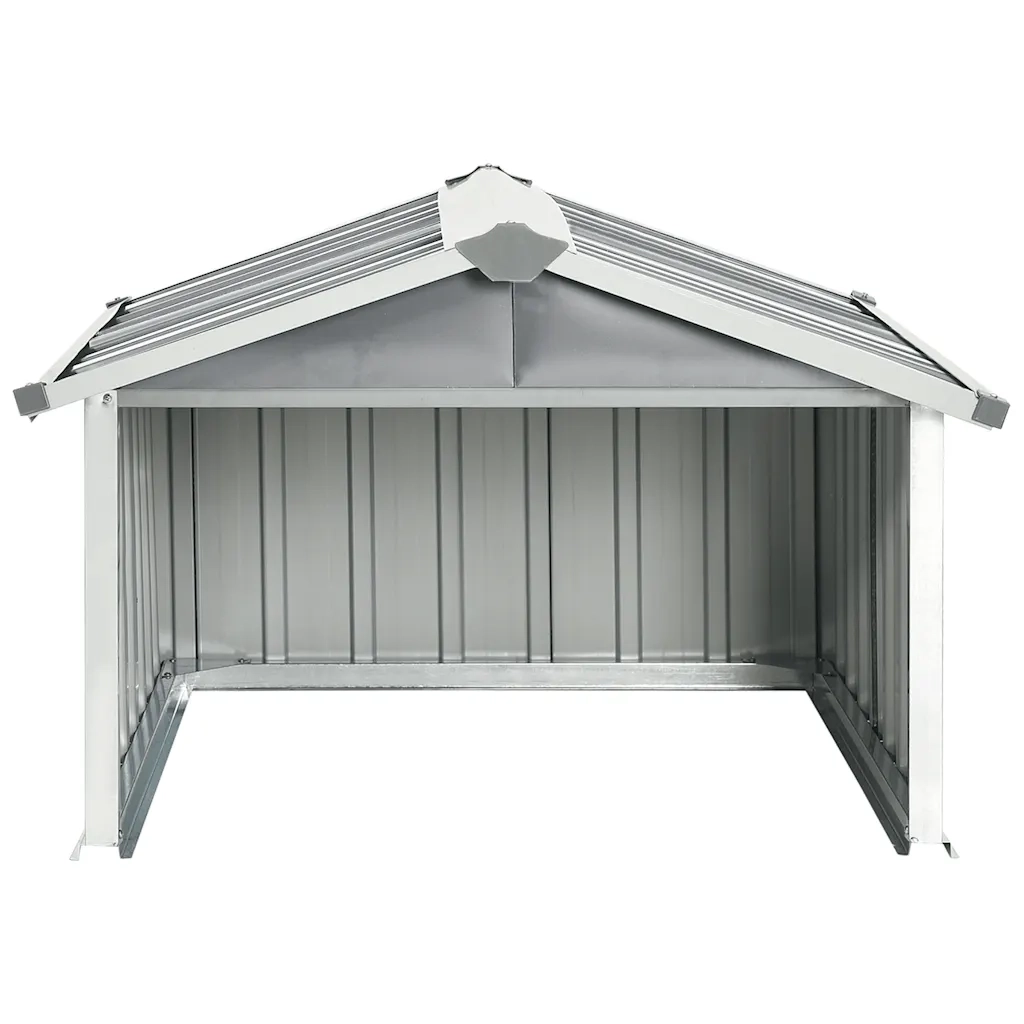 Capanno per Robot Tosaerba 92x97x63 cm Acciaio Zincato Grigio 150908