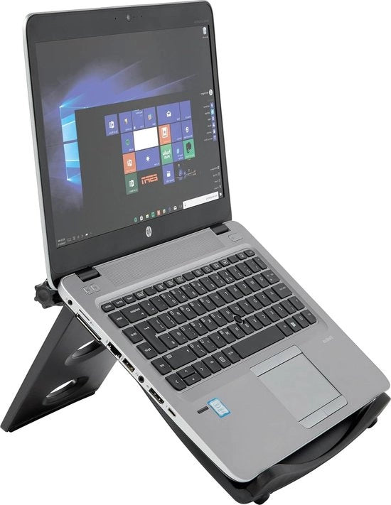 Raffreddamento per Laptop Easy Riser - Adatto a Laptops da 12 a 17 Pollici - Rotante fino a 50 Gradi - Antiscivolo Ripiegabile - Grigio