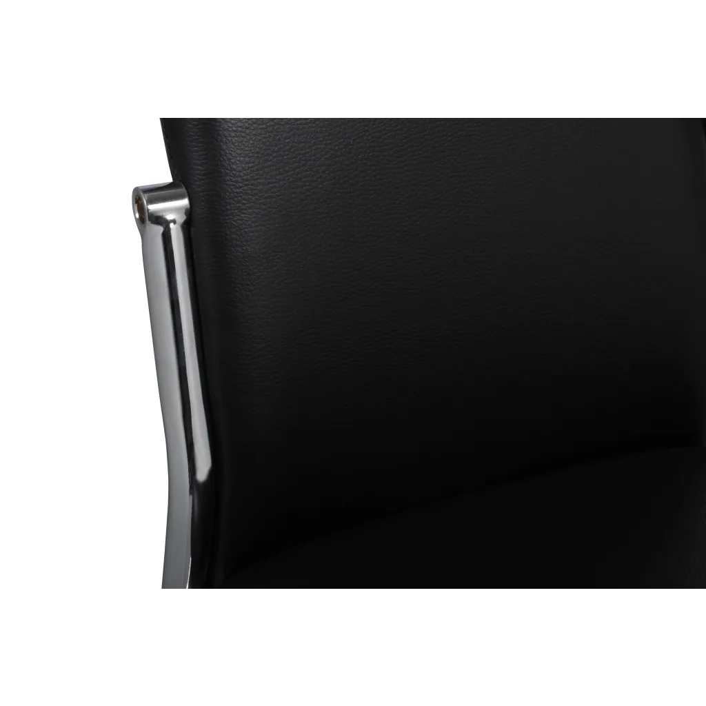 Sedie da Pranzo 4 pz Nere in Similpelle 60570