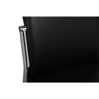 Sedie da Pranzo 4 pz Nere in Similpelle 60570