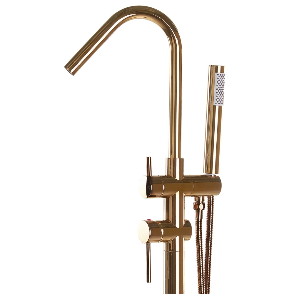 Miscelatore Vasca Rame cromato Freestanding autoportante in stile moderno