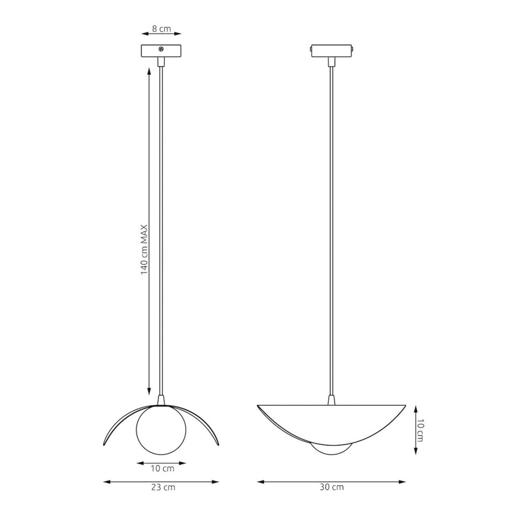 Lampada a sospensione Ritual in acciaio bianco opaco