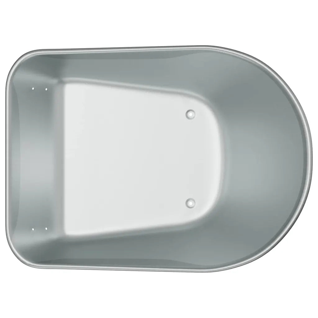 Sostituzione Vassoio Carriola Argento 90 x 63 x 28 cm Acciaio