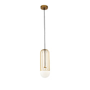 Maytoni Sospensione contemporanea Telford 1 luce G9 oro metallo vetro