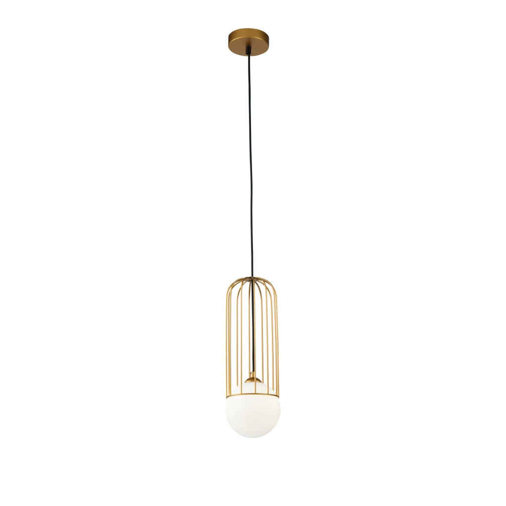 Maytoni Sospensione contemporanea Telford 1 luce G9 oro metallo vetro