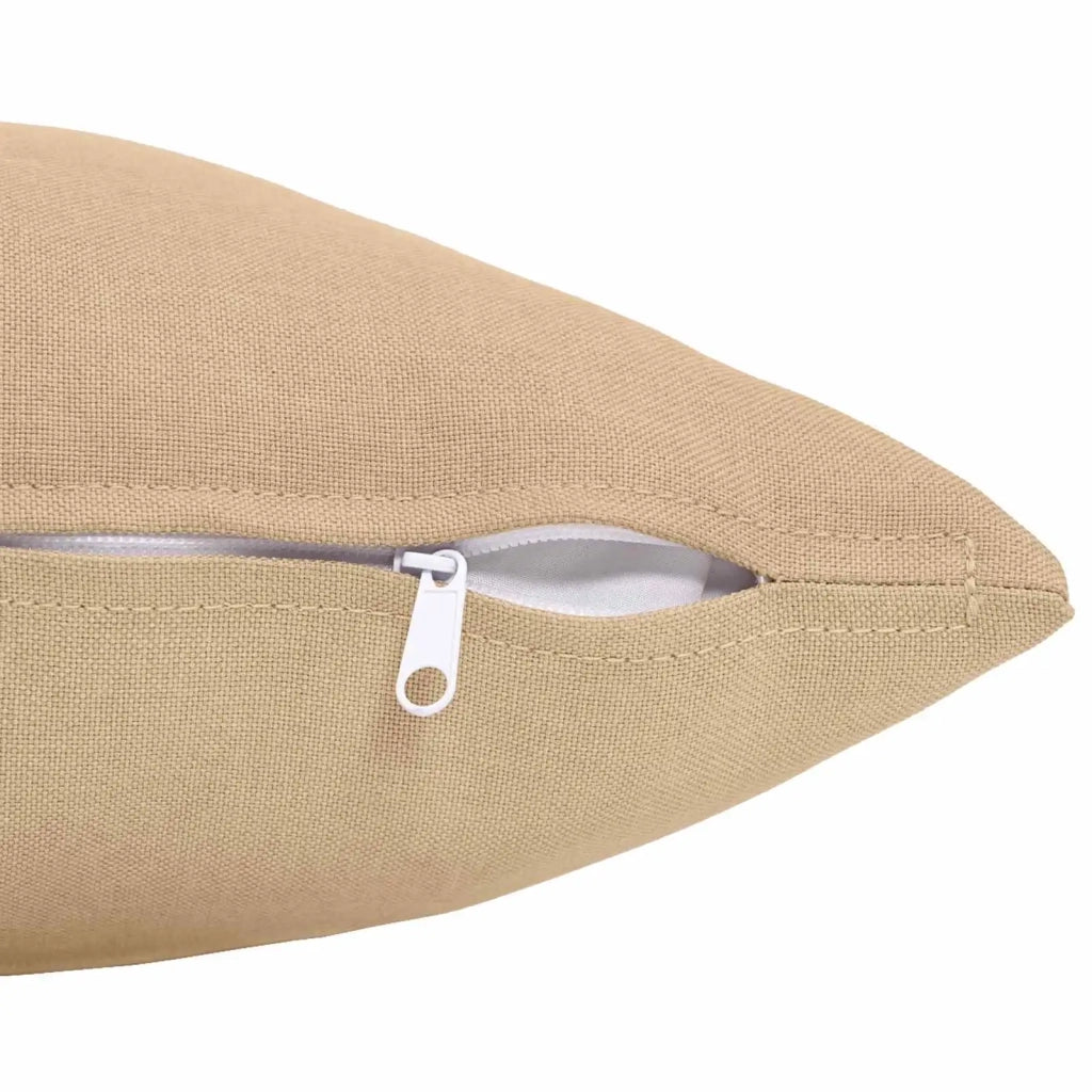 Federa 6 pz HEERLEN Crema 55 x 55 cm Tessuto 912212