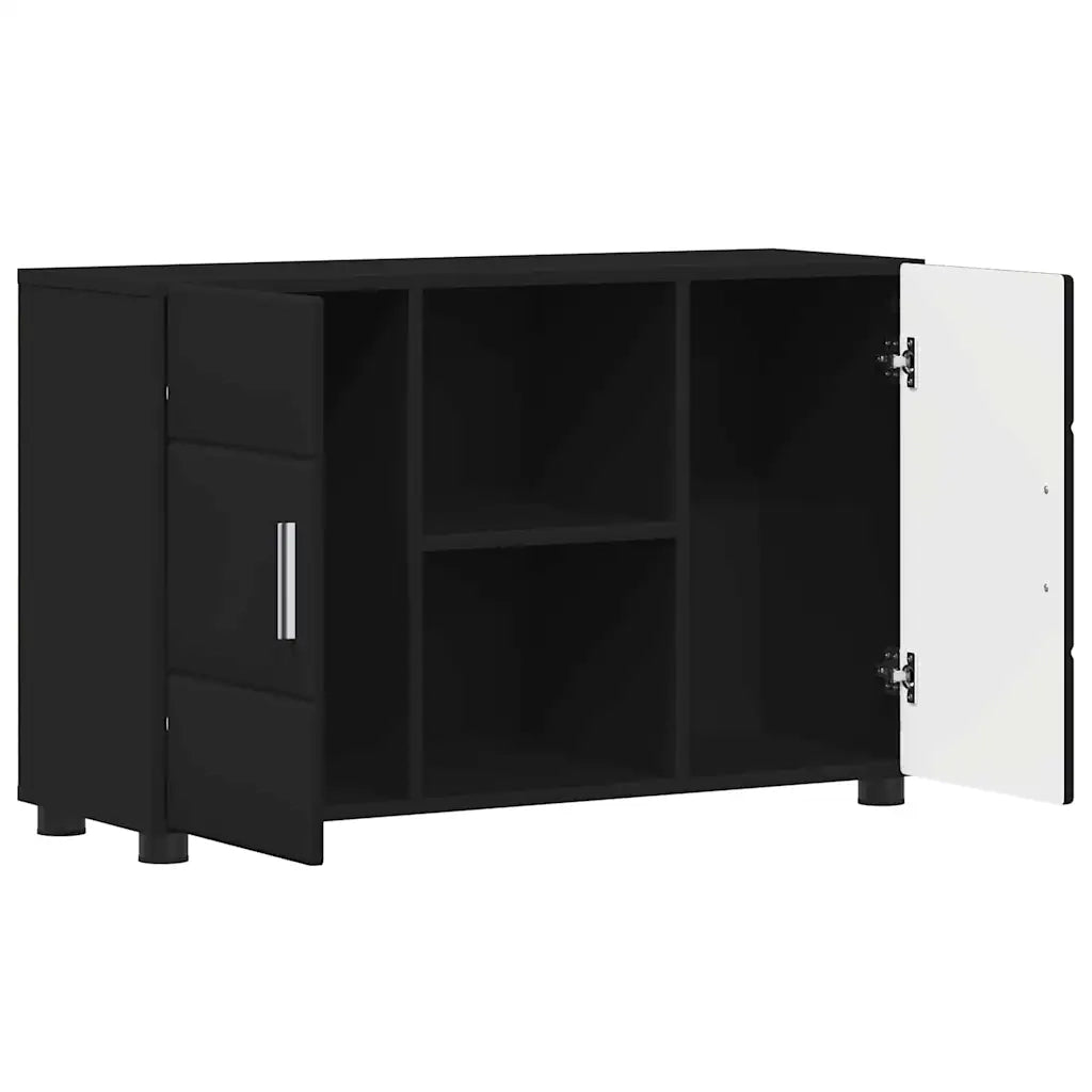Credenza FLORIN Nero 88,5 x 30,5 x 55,5 cm Legno multistrato