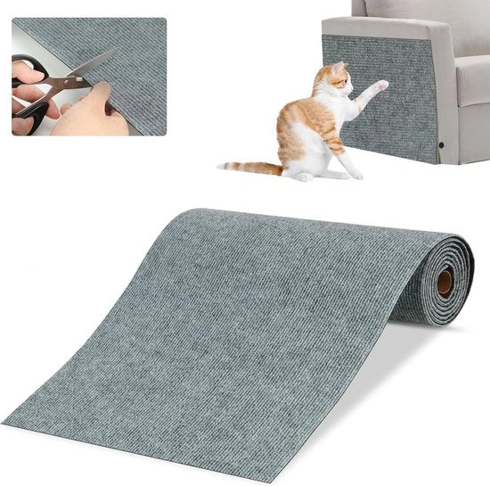 Tappeto da gatto autoadesivo - Tappeto da gatto con superficie rinnovabile - Scacchiera da gatto - Scatola da gatto - Giocattolo da gatto - 200 x 40