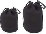 Accessori per fotocamera - Protezione per lenti - Impermeabile - Nero - 2 pezzi - Idoneo per lenti - Materializzato in Neopreen