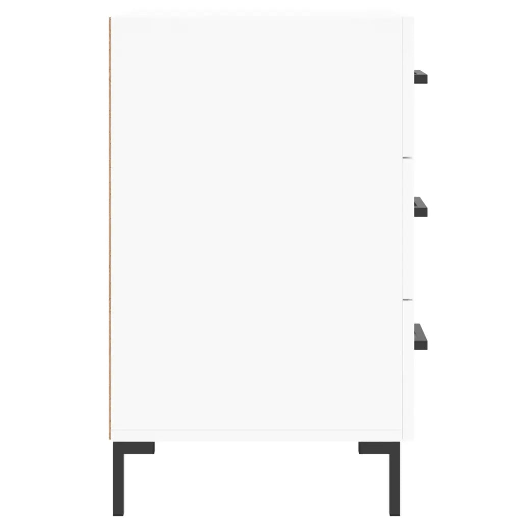 Comodino Bianco 40x40x66 cm in Legno Multistrato 827660