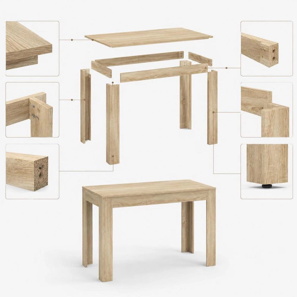 Dining Table Sonoma Oak 120x60x76 Cm Wood Composite