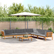 Set Divano Pallet da Giardino 6 pz con Cuscini Massello Acacia 3209542
