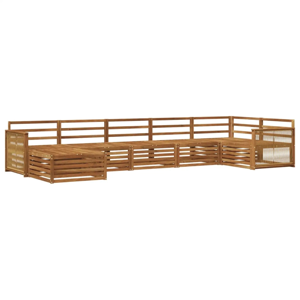 Set di divani da esterno 7 pz Naturale 3383627