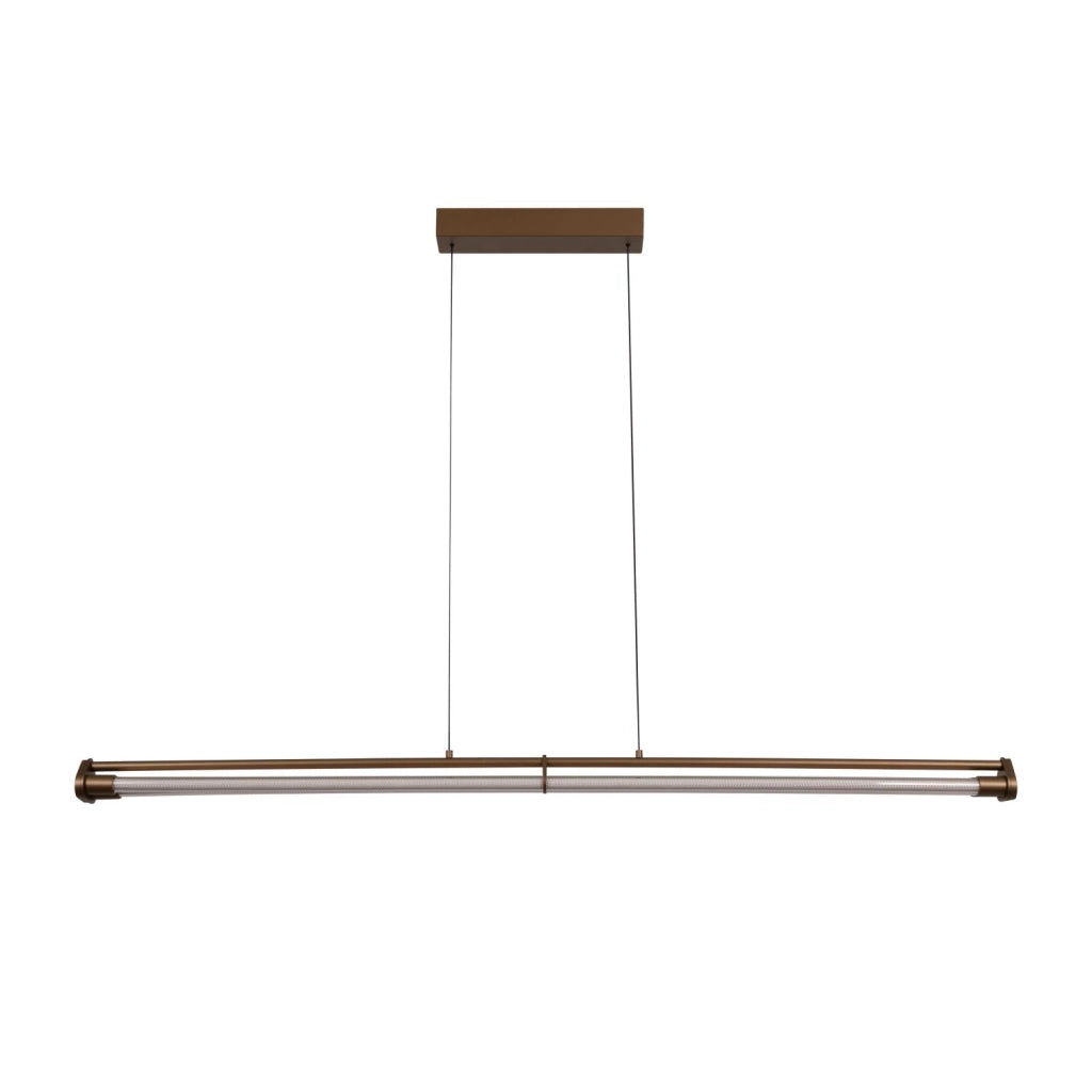 Lampada sospesa JANDERIN LED 2 tubi champagne Lucide