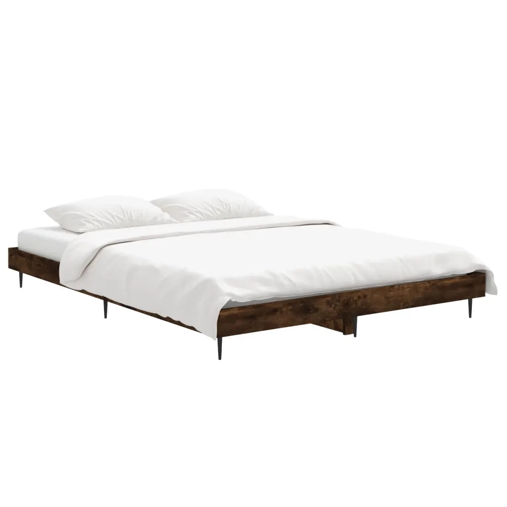 Giroletto senza Materasso Rovere Fumo 140x190 cm in Truciolato 832282