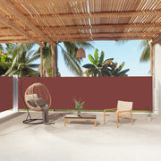 Tenda Laterale retrattile-Tenda parasole per balcone Marrone 160x1000 cm