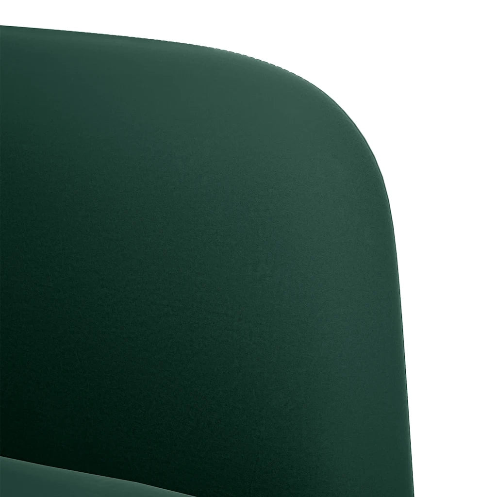 Divano Sedia con Braccioli Verde Scuro 54 cm in Velluto 4100580