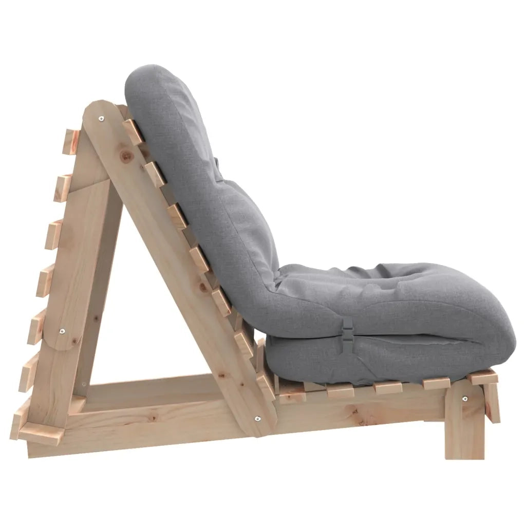 Divano letto | Sof¨¤ letto | Letto singolo Futon con Materasso 60x206x11 Legno Massello Pino