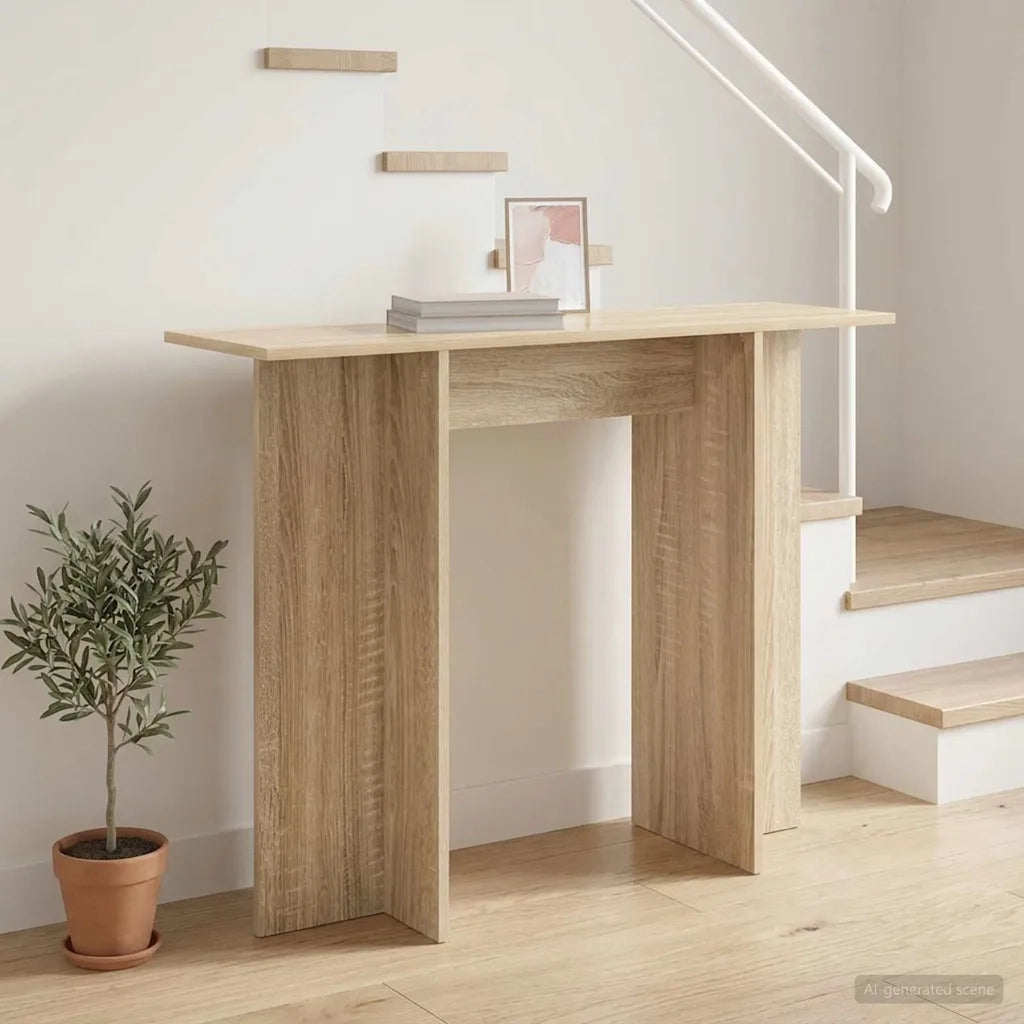 Tavolo consolle Rovere Sonoma 100 x 30 x 75 cm