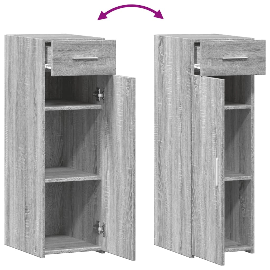 Buffet credenza cassettiera armadio mobile contenitore organizer cucina soggiorno salotto Sonoma 30 x 42,5 x 93 cm legno ingegnerizzato grigio 02_0036293